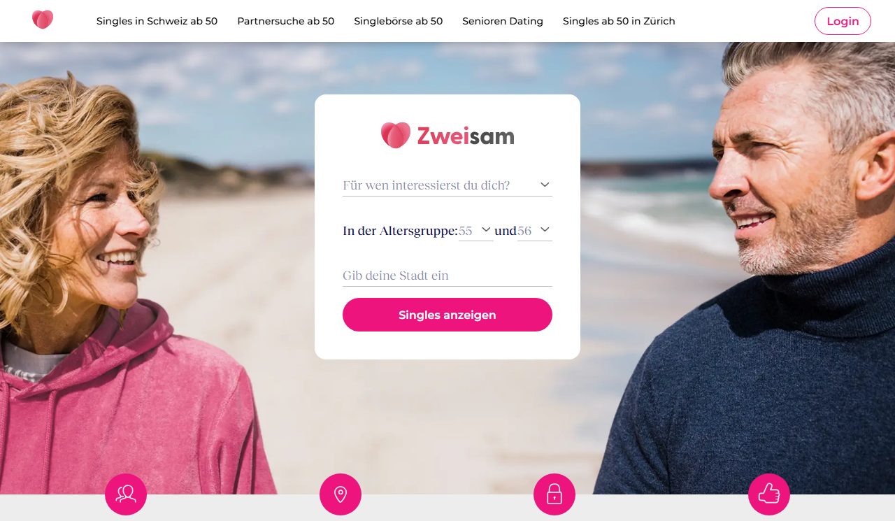 Startseite von zweisam.ch im Oktober 2026